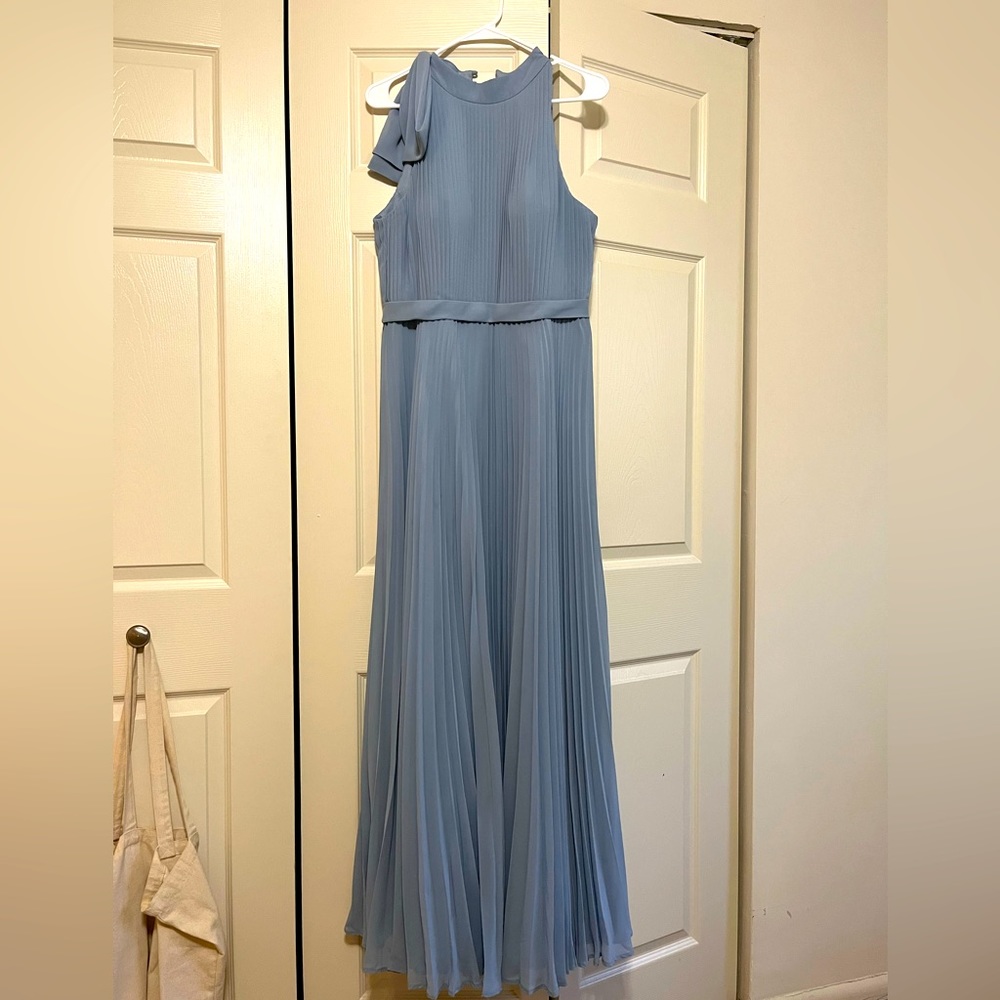 Azazie Cailyn Dress dusty blue size A12